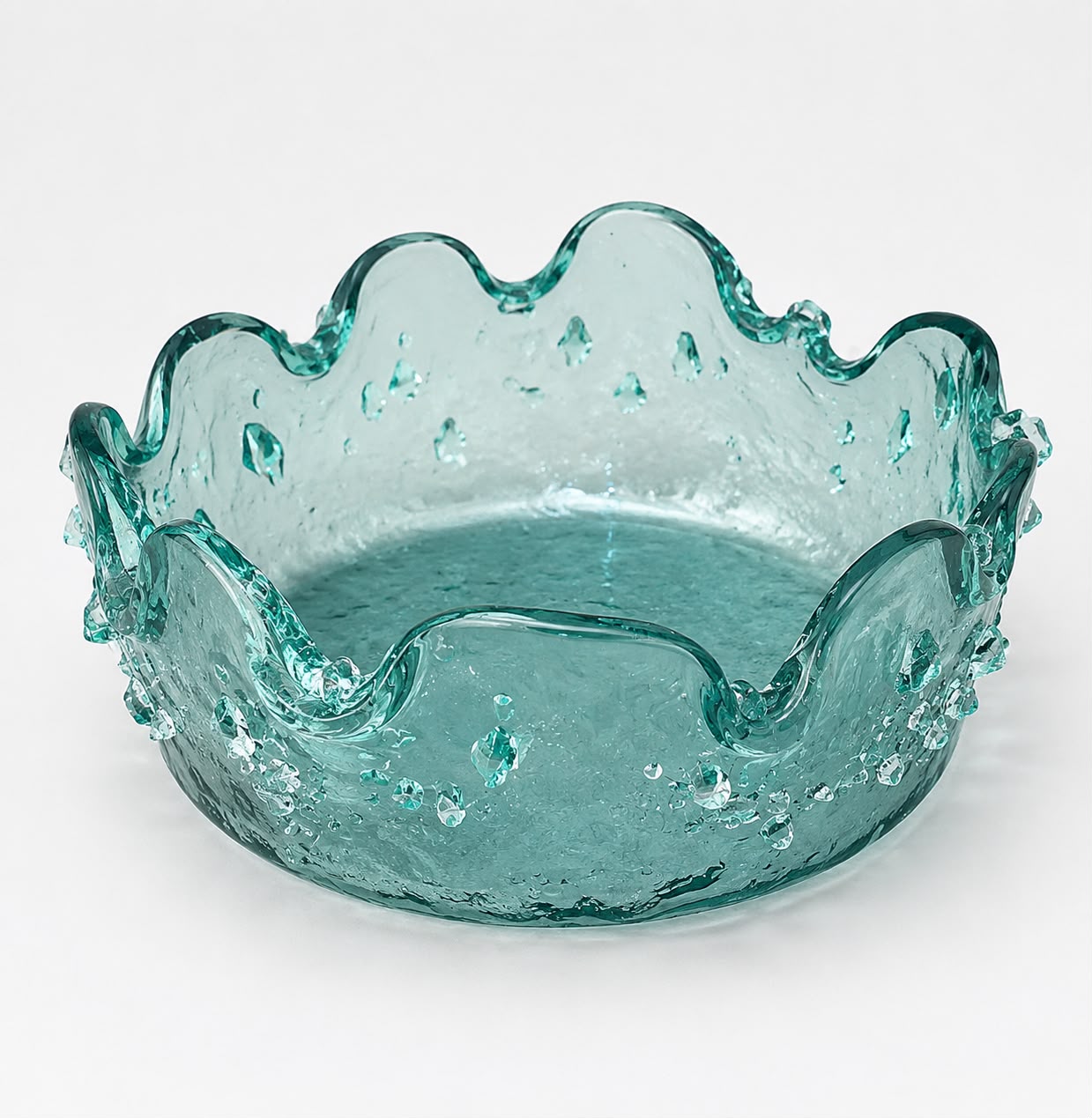 Glass BOWL - LIGHT GREEN - D 20CM