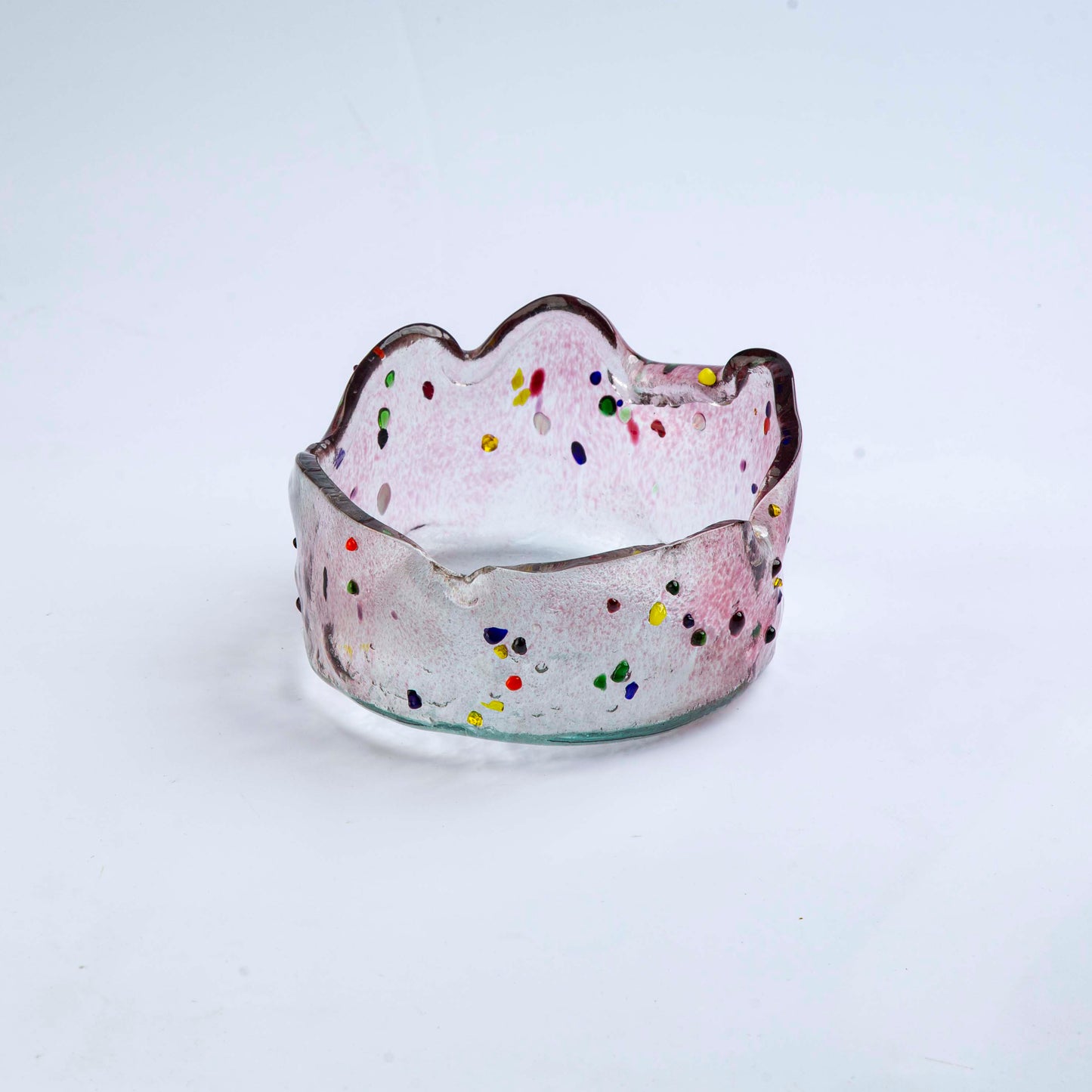 Jellies Deep Bowl- Pink With Dots- Dxh 12x7cm