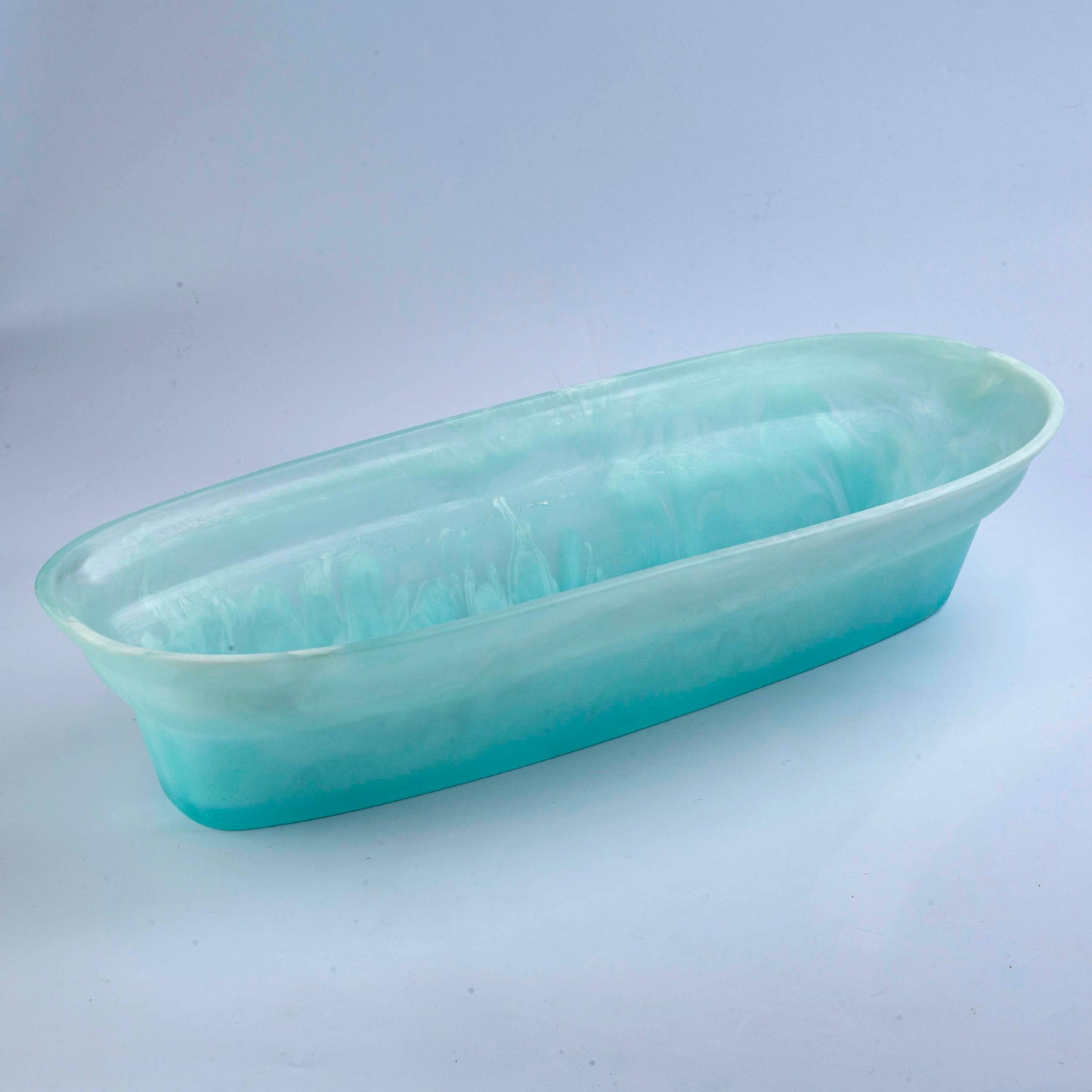 Large Boat- Pastel Green- Lxlxh 55x22x12cm