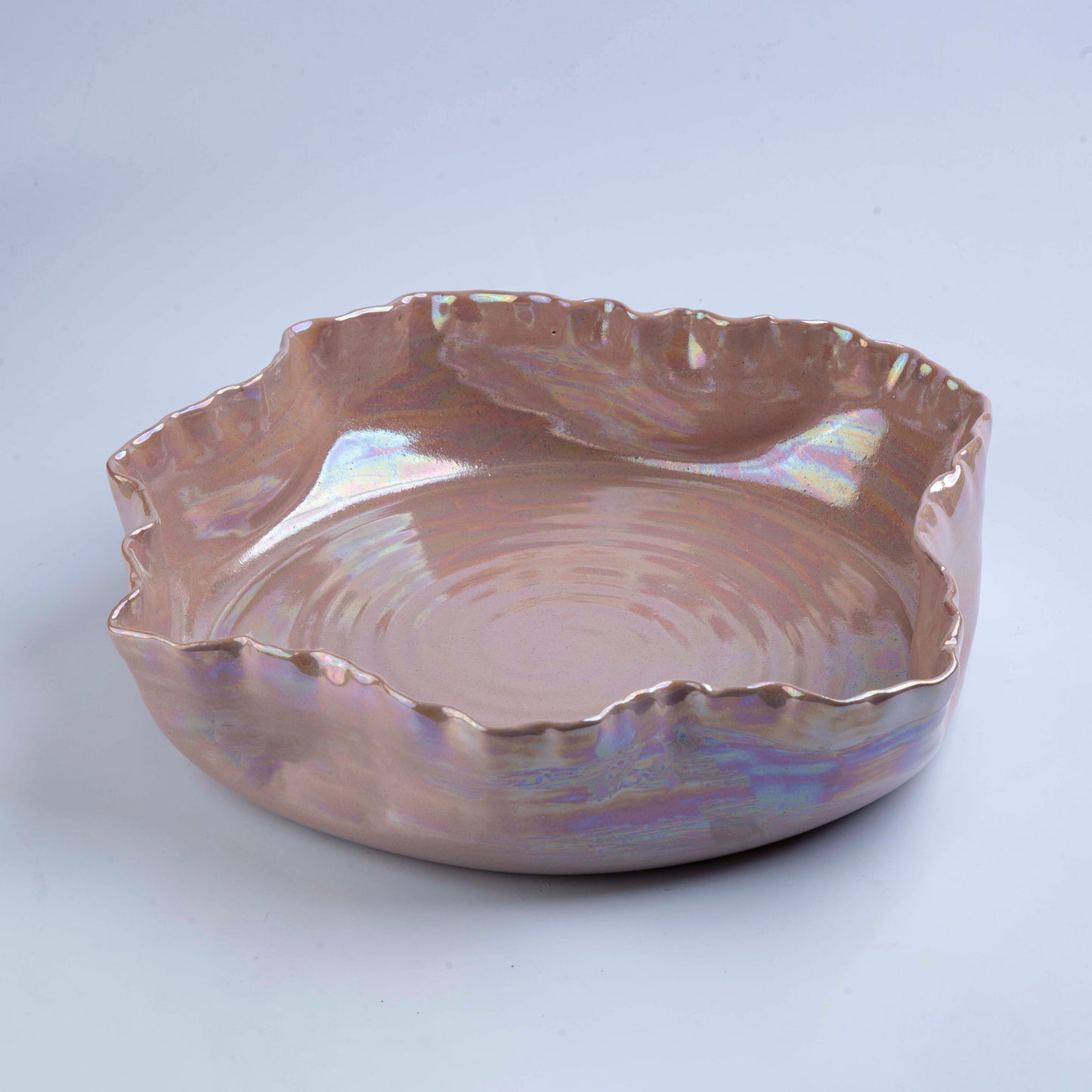 Ruffle Bowl Pink - D 30cm