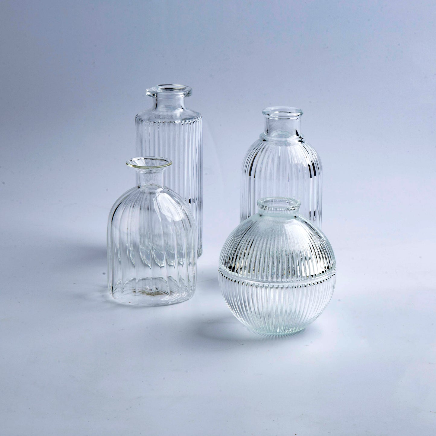 Clear Vases - Set of 4