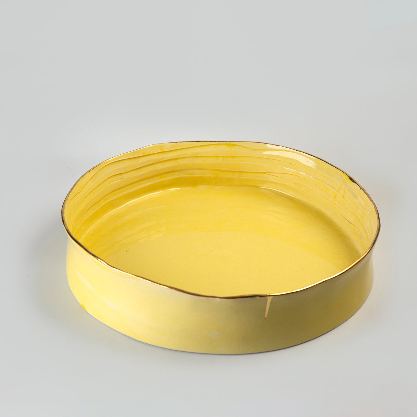 Round Platter - Yellow - 38 x 7 cm