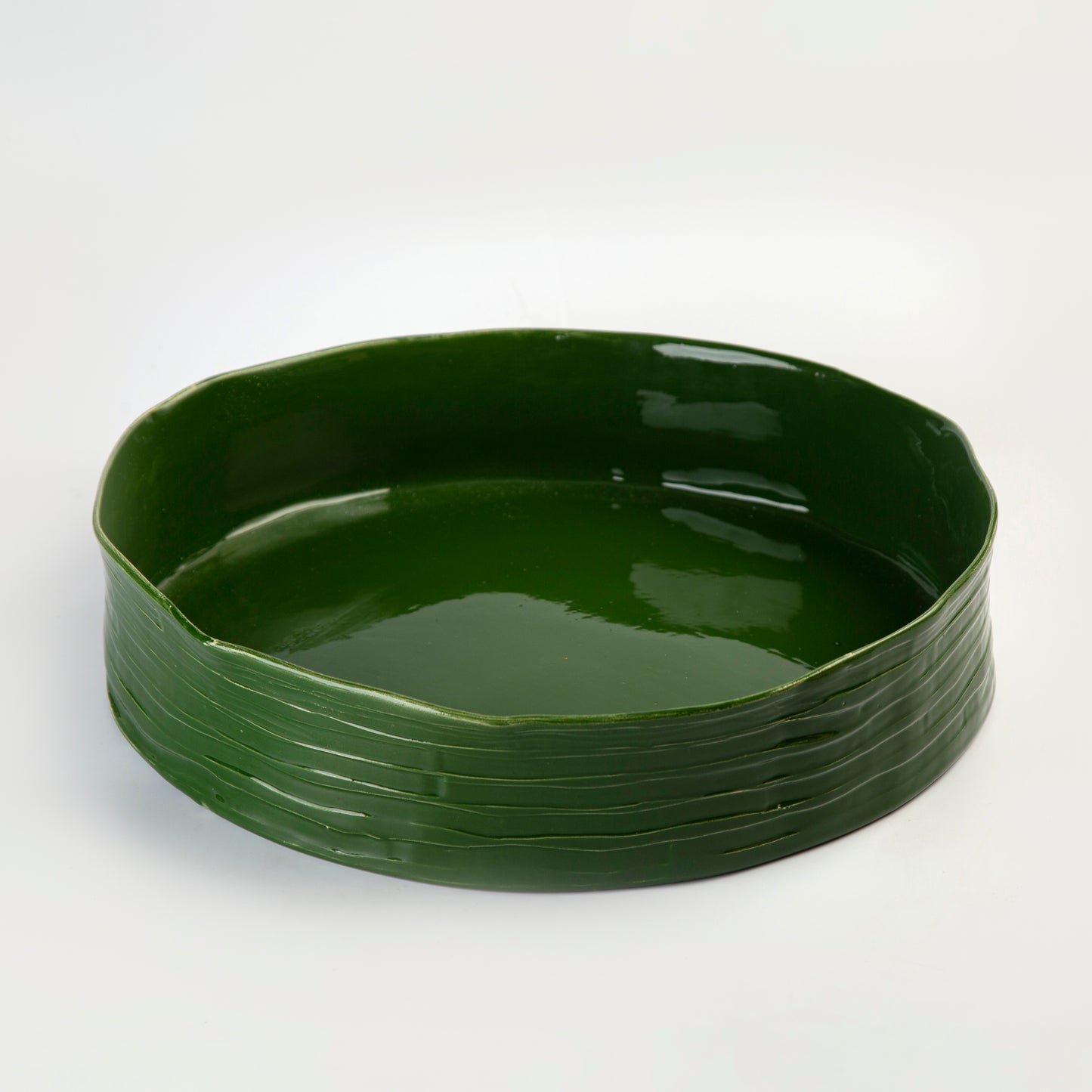 Round Platter - Green - 38 x 7 cm