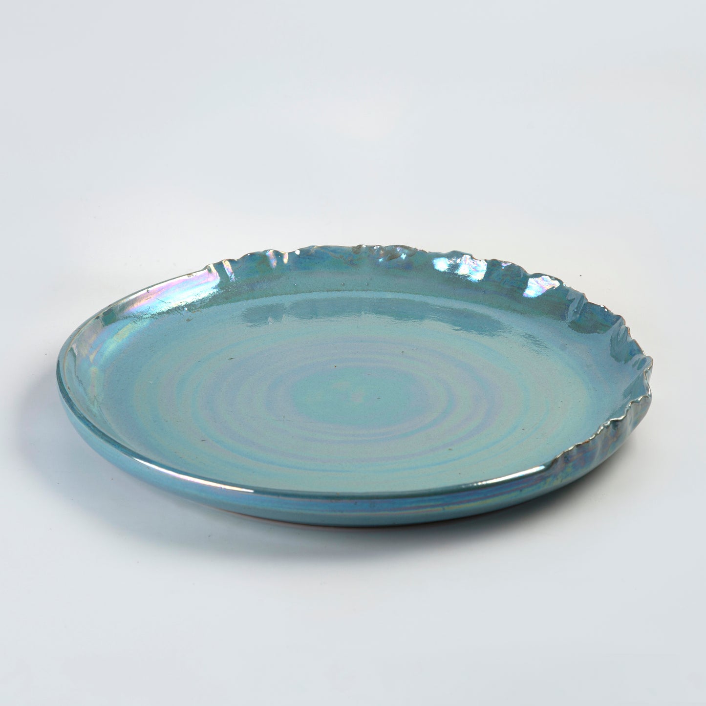 Service Round Platter - Light Blue - D 42 cm