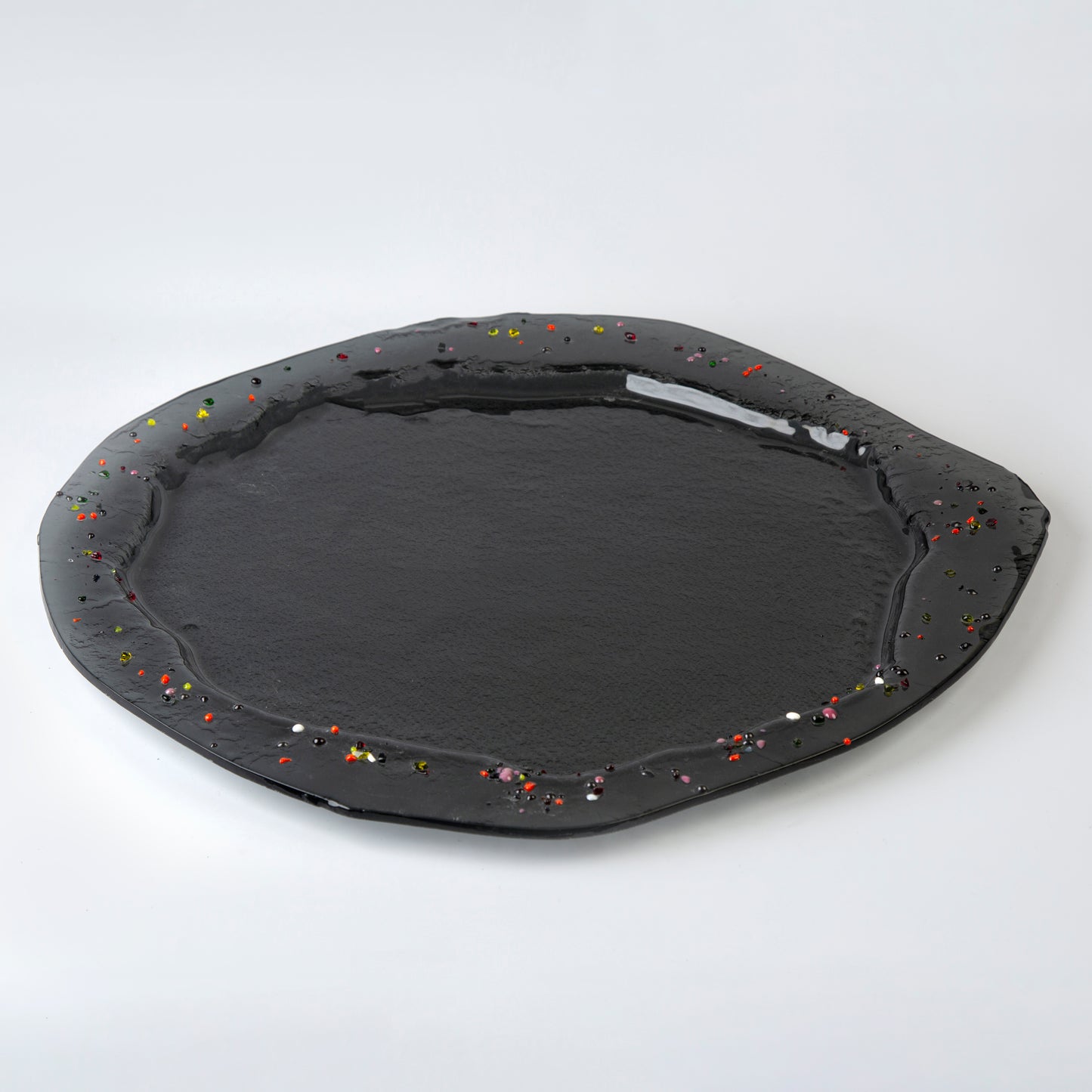 Black Round Platter - D 50 cm
