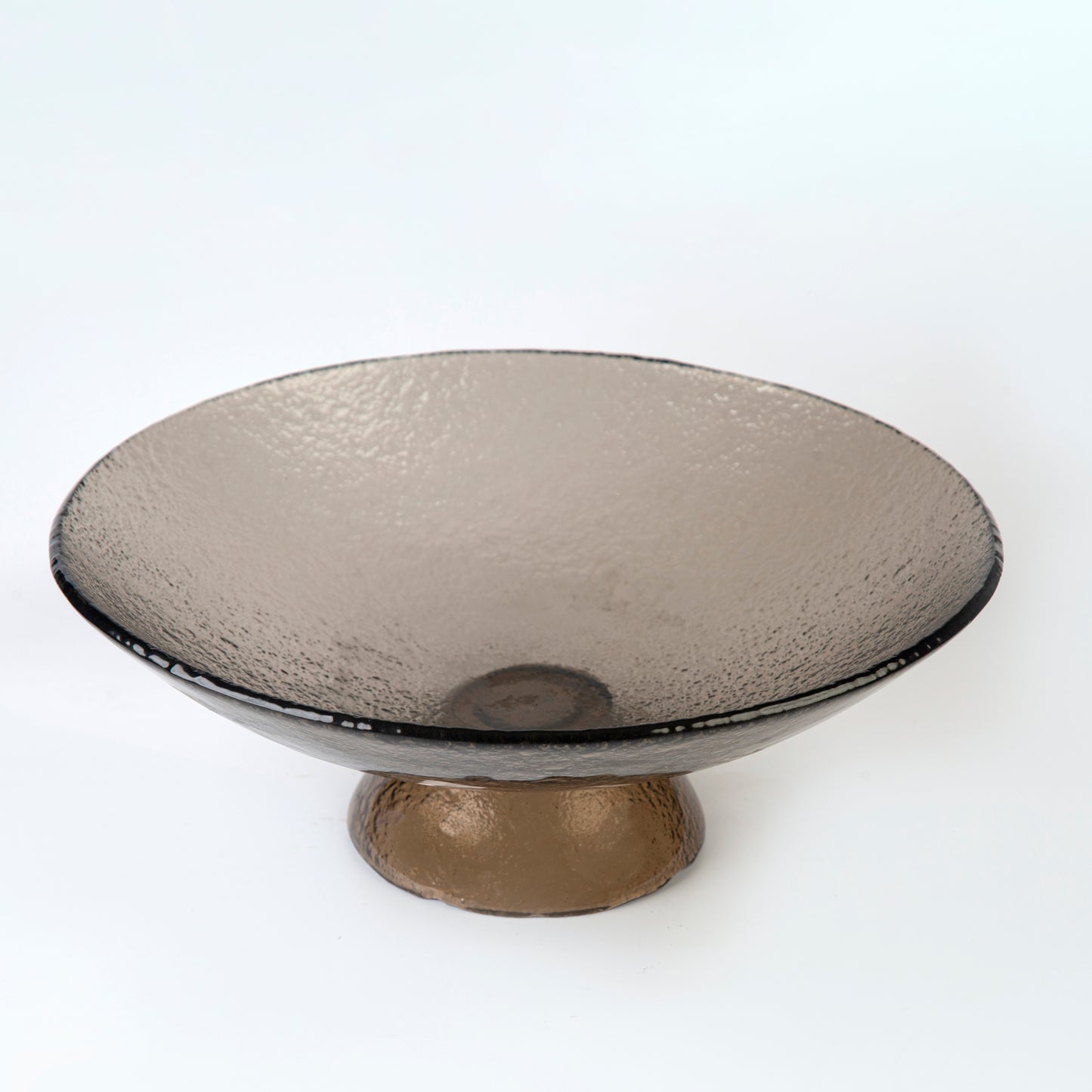 Bronze Round Bowl on Pedestal - D 35 cm