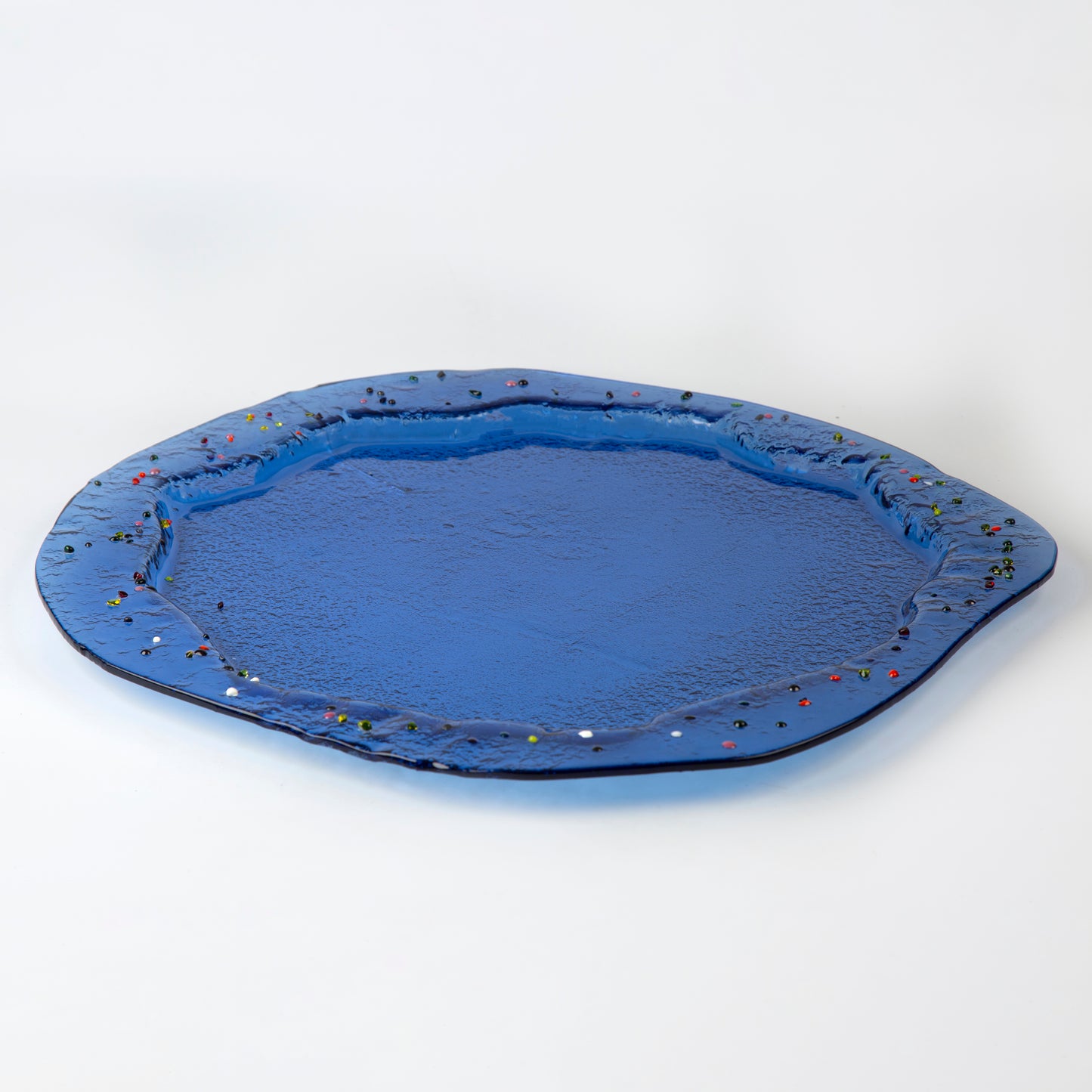 Dark Blue Round Platter - D 50 cm