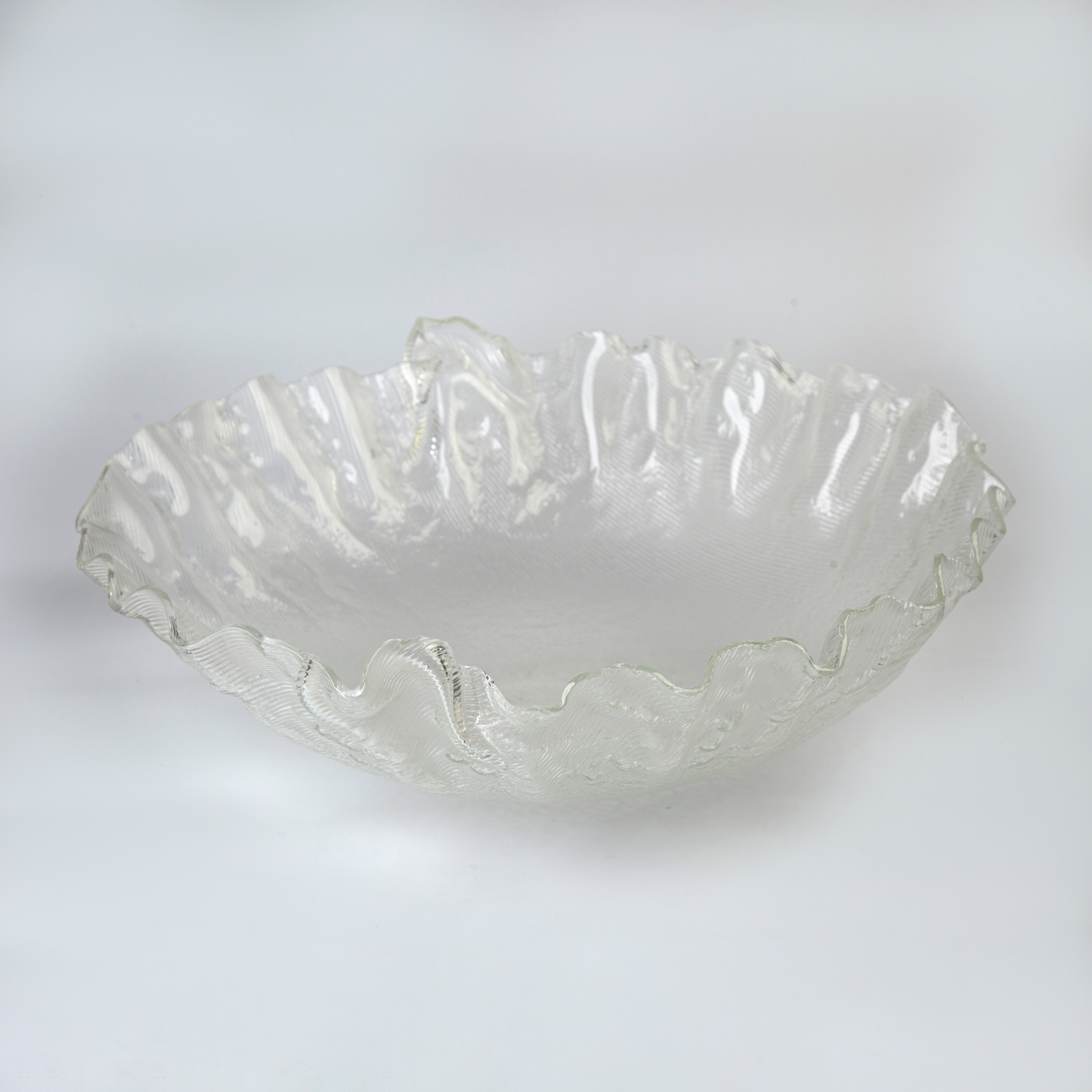 Glass Deep Bowl-Clear- 48x13cm