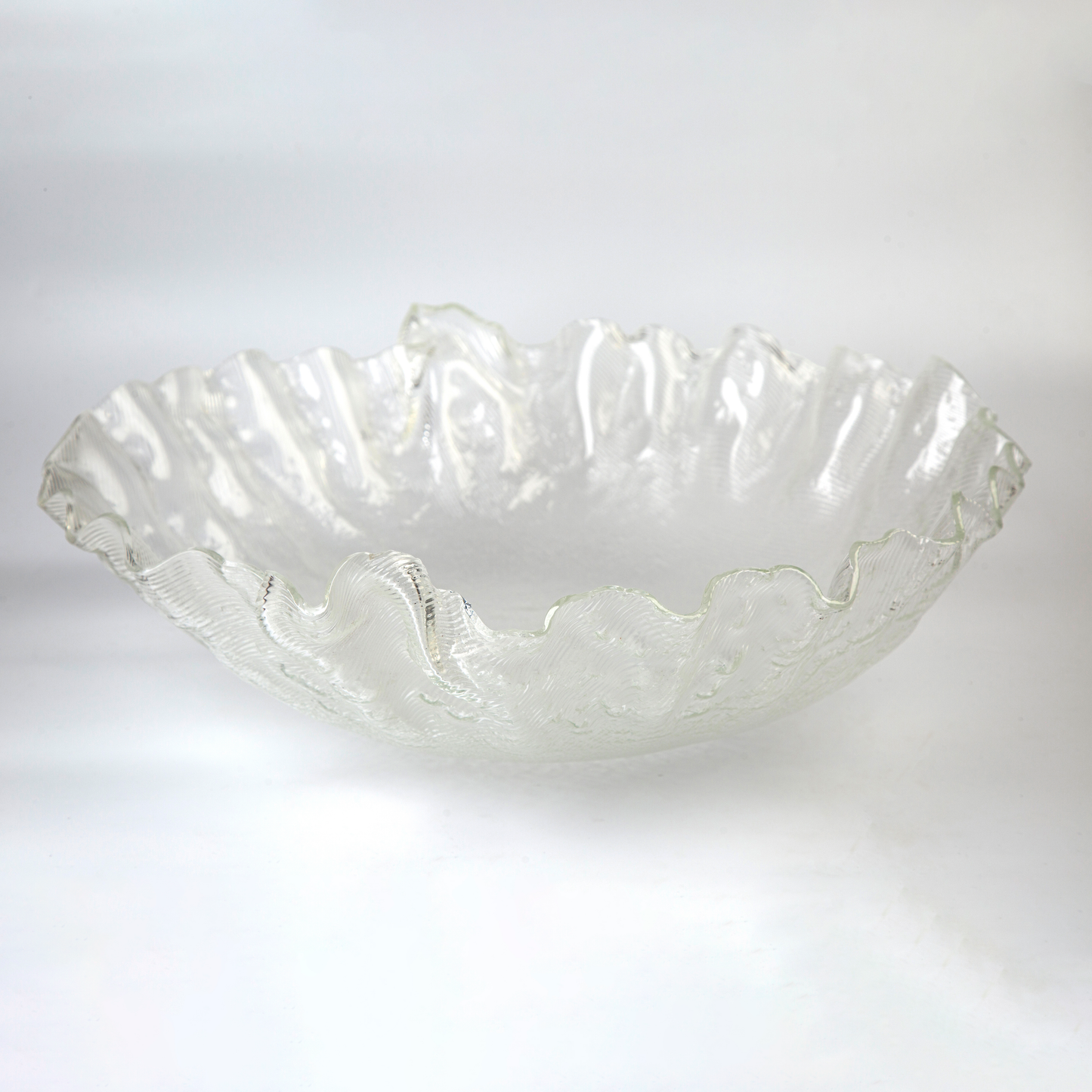 Glass Deep Bowl - Clear 48x13cm