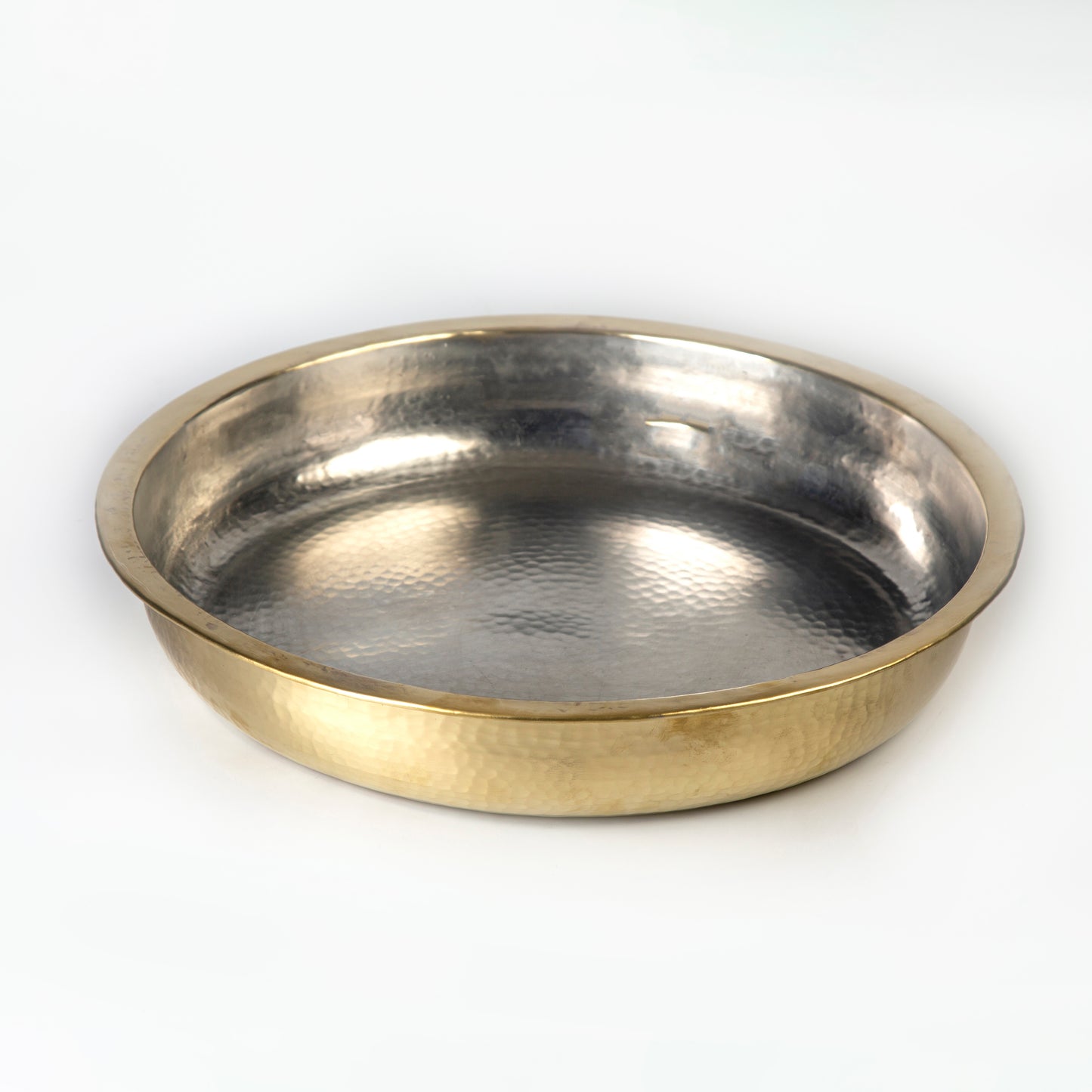 Round Platter - Brass - 40 x 7 cm