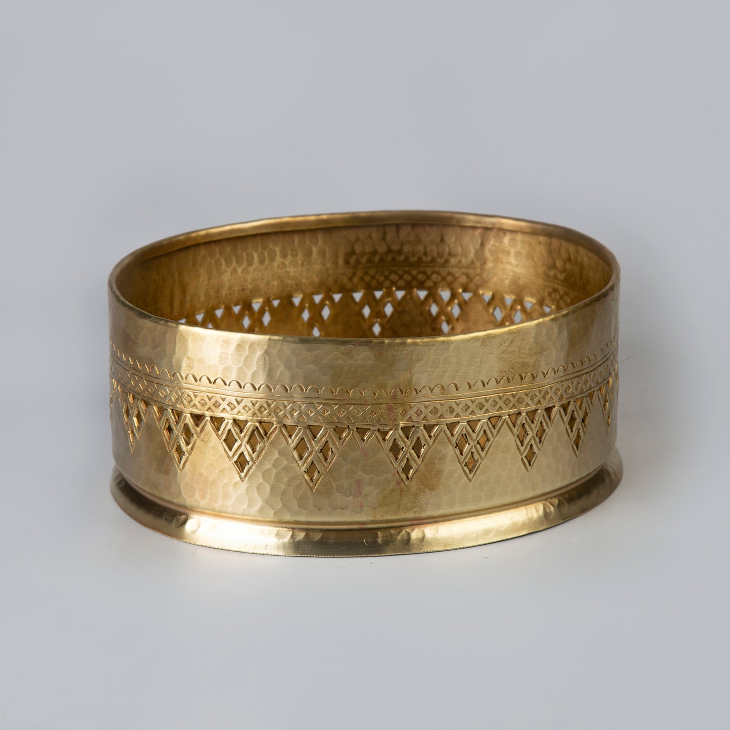 Rechaud Oval - Brass - 23 x 17 x 10 cm