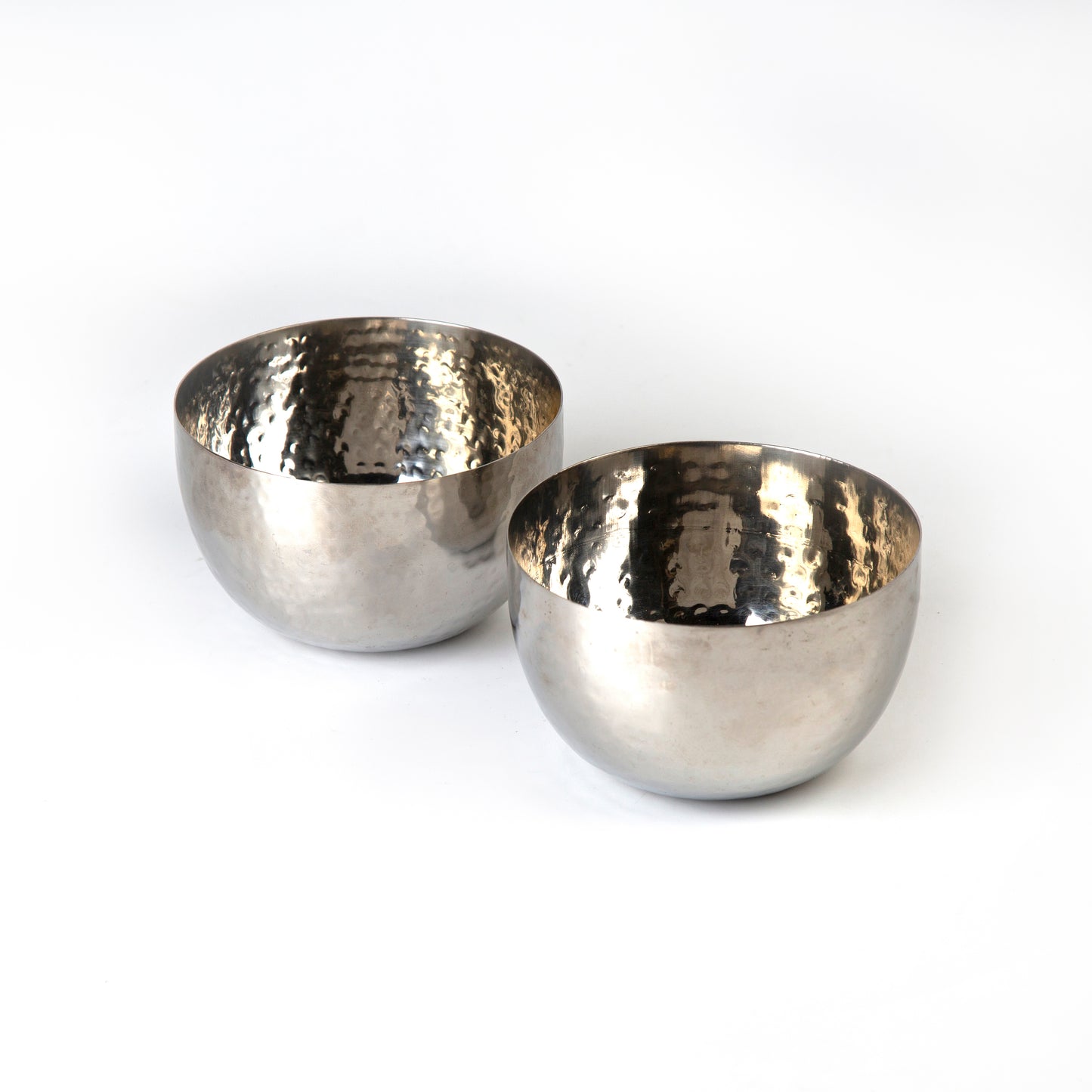 Bowls Set of 2 - Steel - D 12 cm
