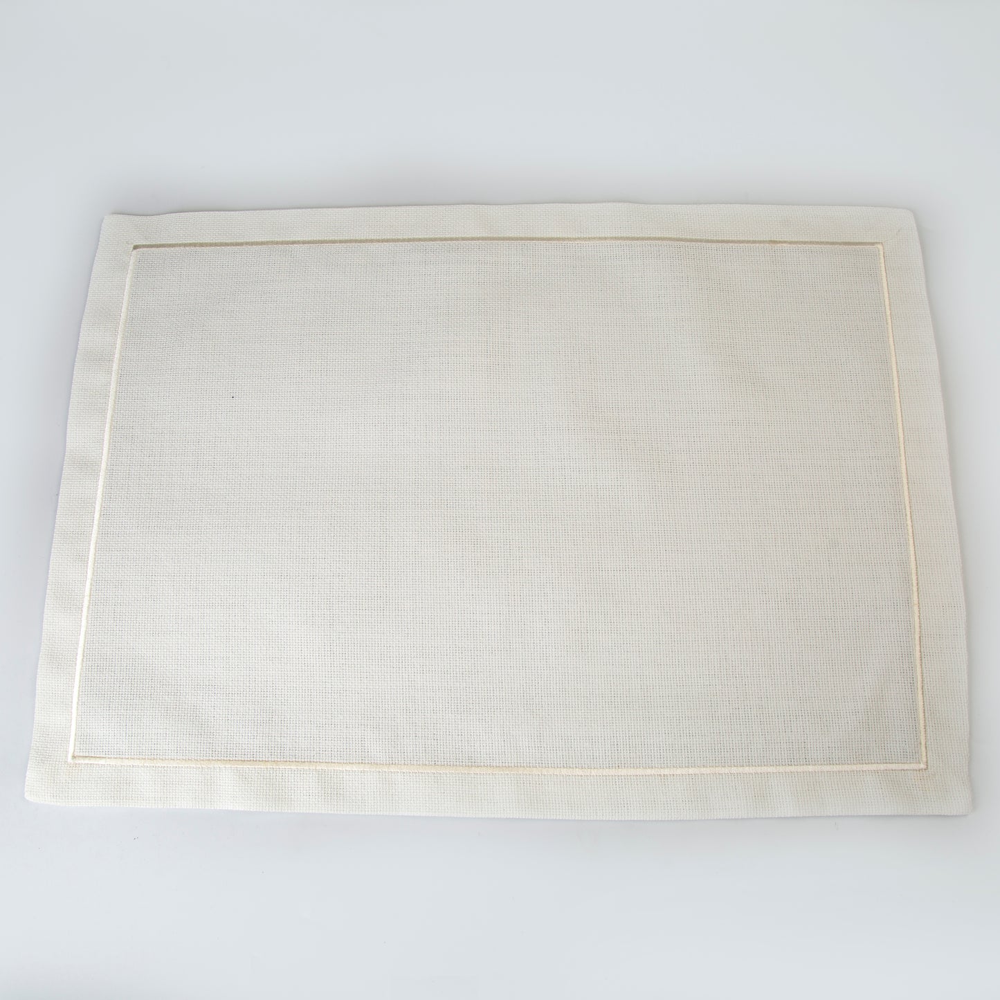 Placemat Rectangular Linen - White - 50 x 35 cm