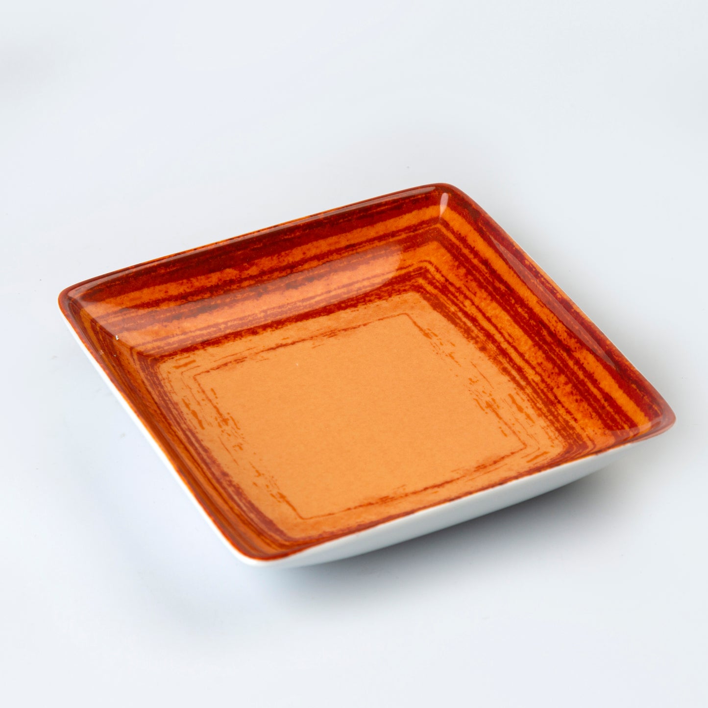 Appetizer Square Plate - Coral - 16 x 16 cm