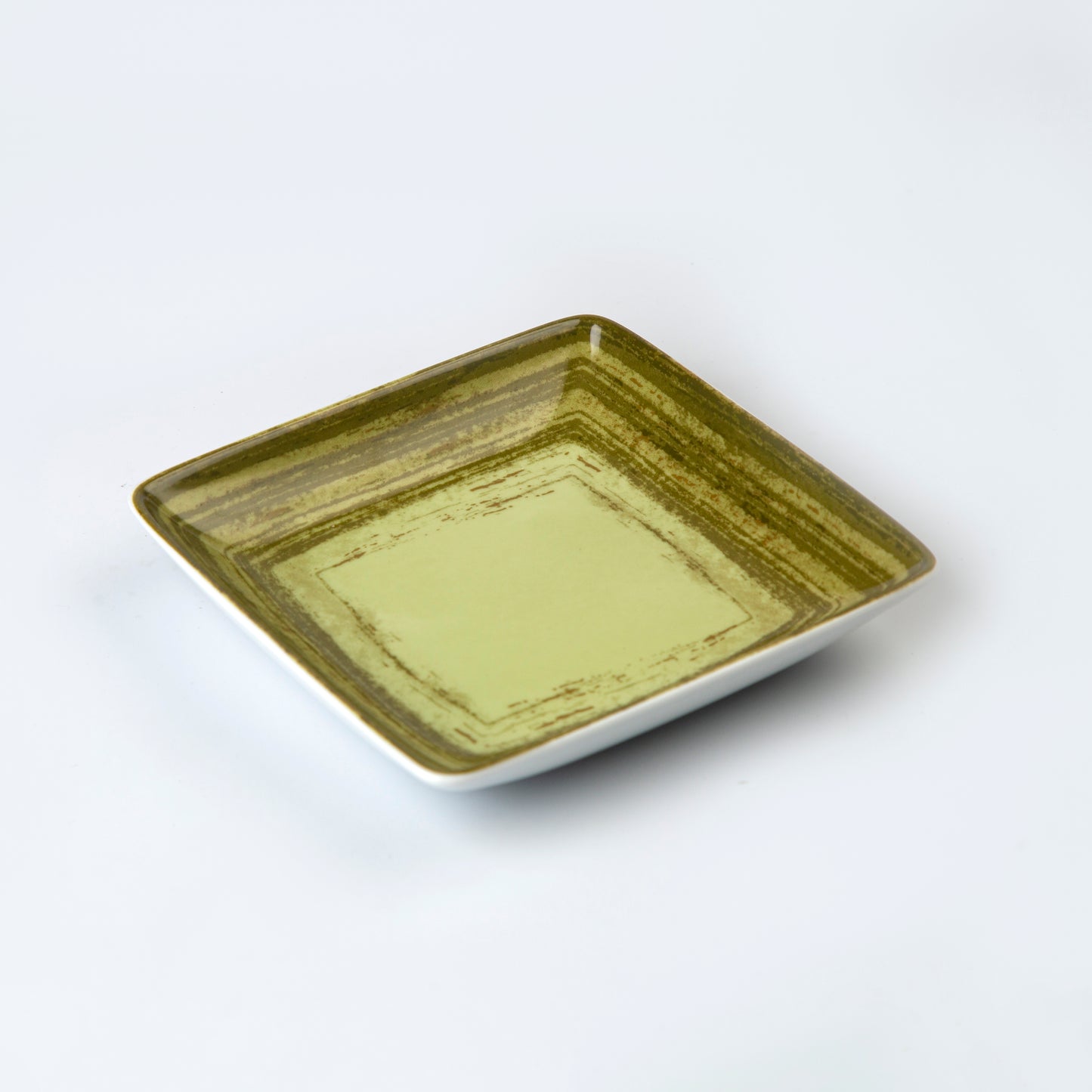 Appetizer Square Plate - Green - 16 x 16 cm