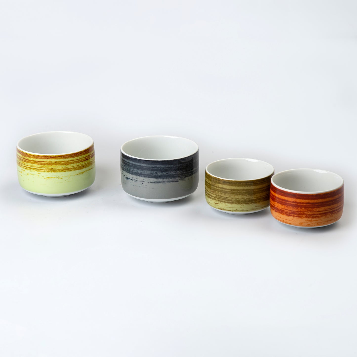 Set of 4 Cups Mixed Colors