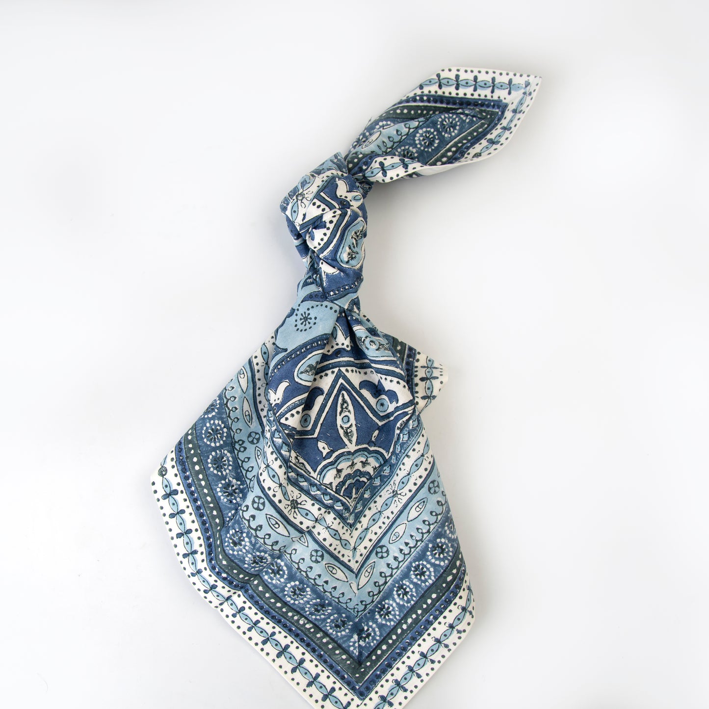 Napkin - Printed Blue & White - 51 x 51 cm