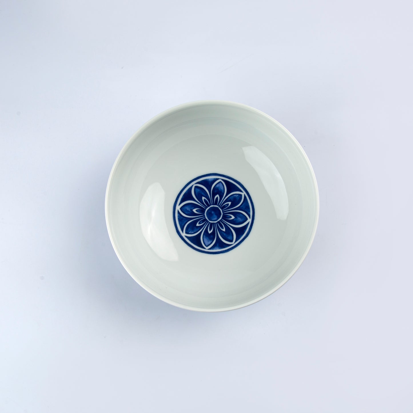 Bowl - White & Blue - D 16 cm