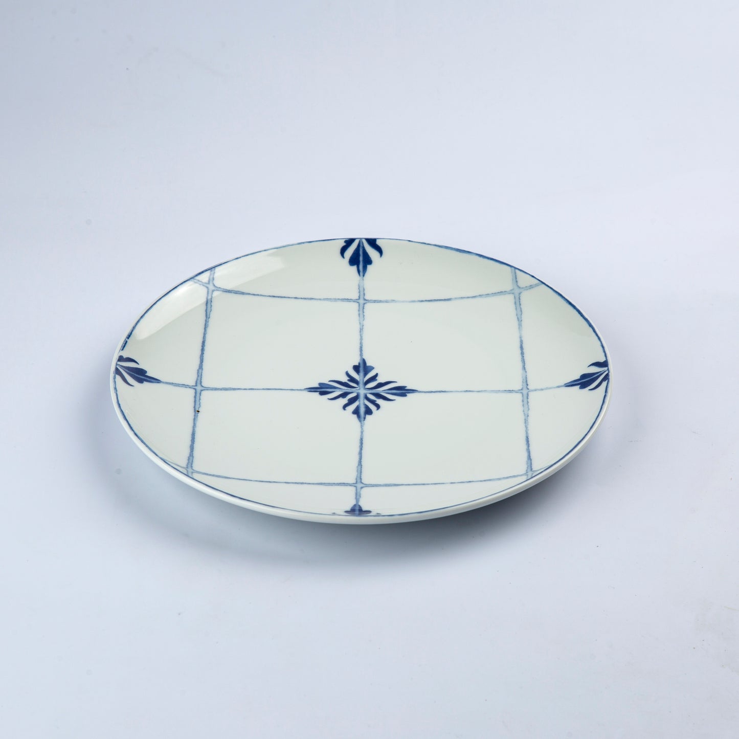 Dessert plate - White & Blue - D 23 cm