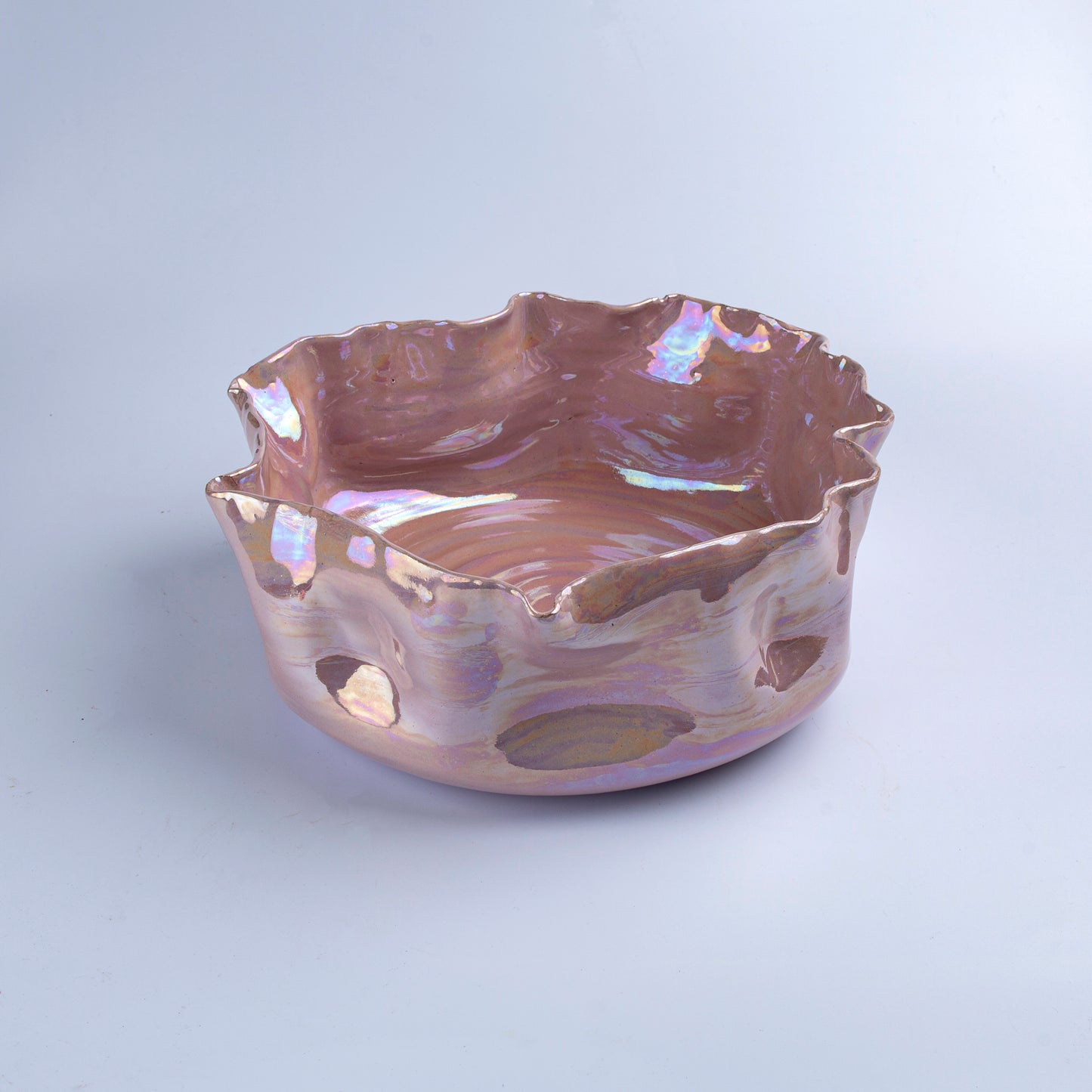 Ruffle Bowl - Pink - D 26 cm