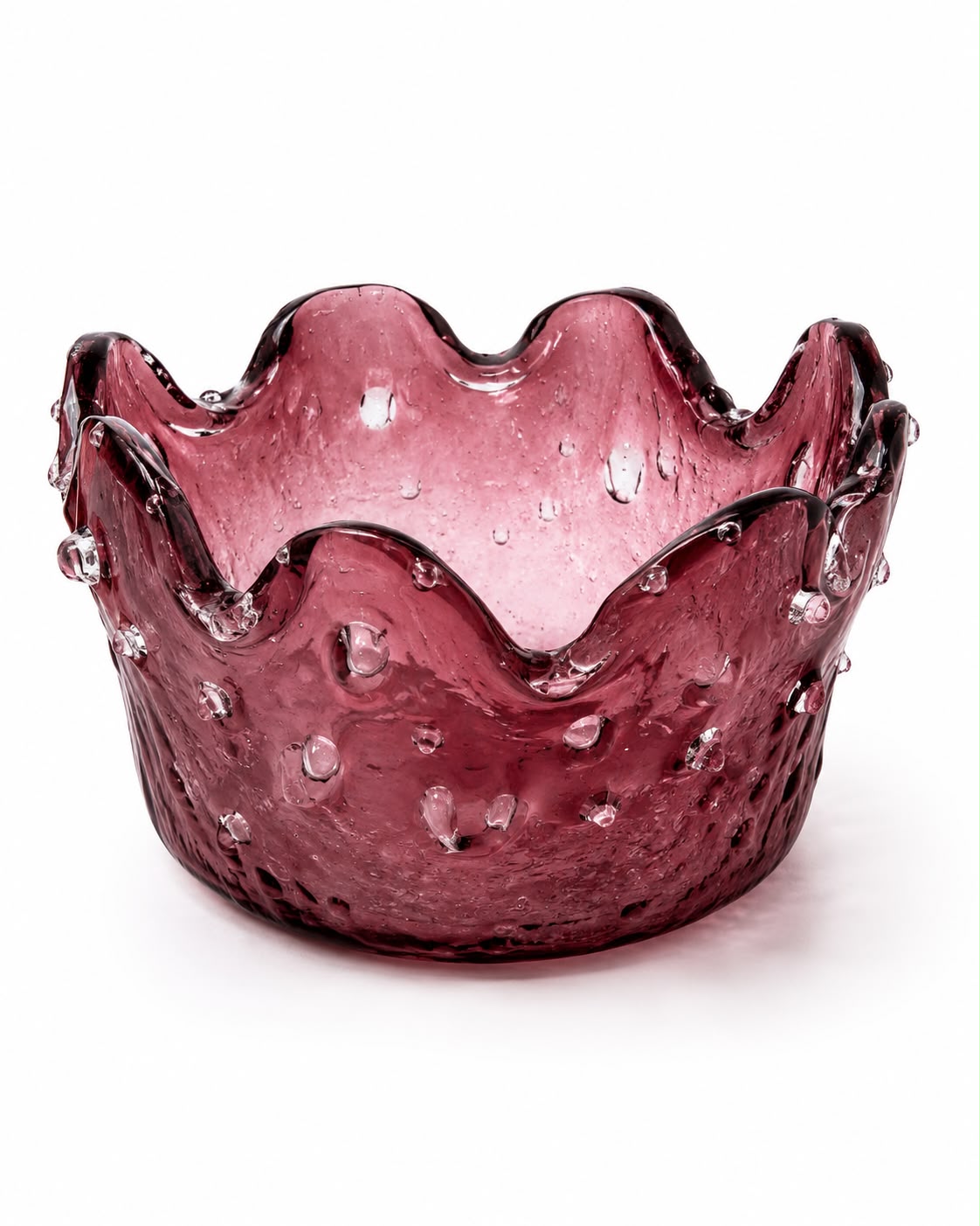 Glass BOWL - PINK D 12CM