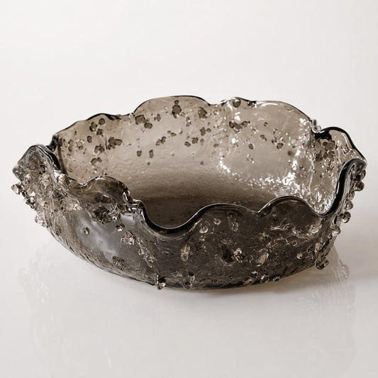 Glass BOWL - BRONZE- D 32CM