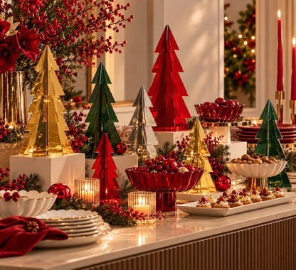 Plexi Handcrafted  Christmas trees - H 38 & 48cm