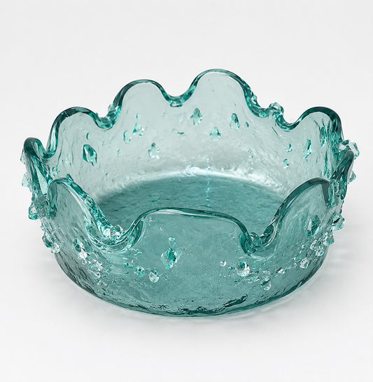 Glass BOWL - LIGHT GREEN - D 20CM