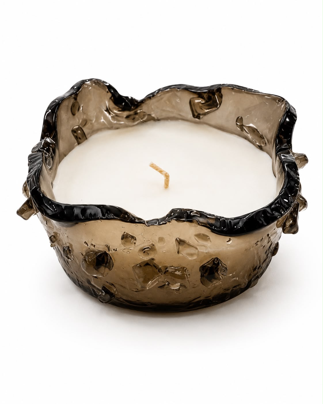 Bronze Glass Candle Bowl - D 9CM