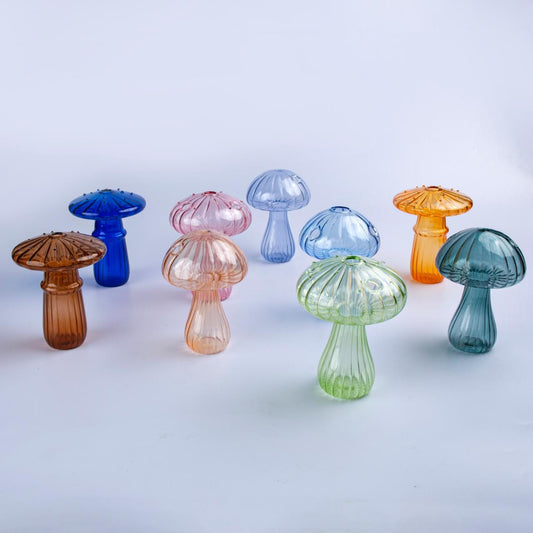 Colored Glass Soliflores - Set of 16 pcs