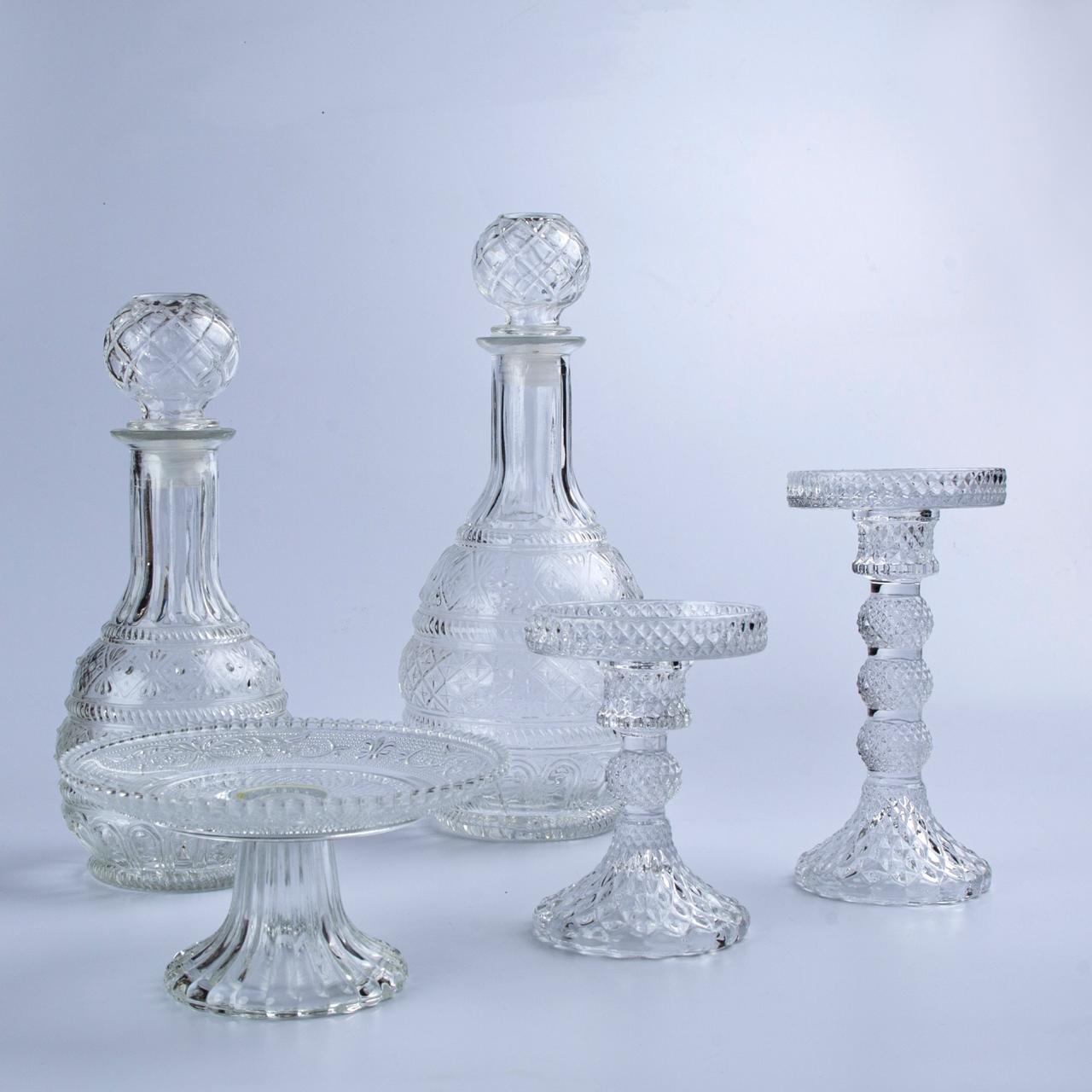 Vintage Glass Items - Set of 5 pcs