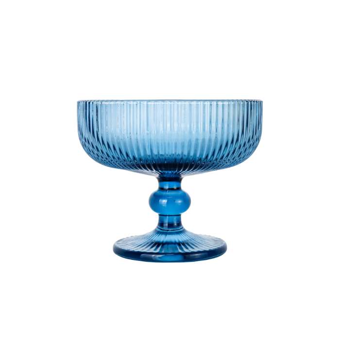 Ice Cream Glass Cup Blue