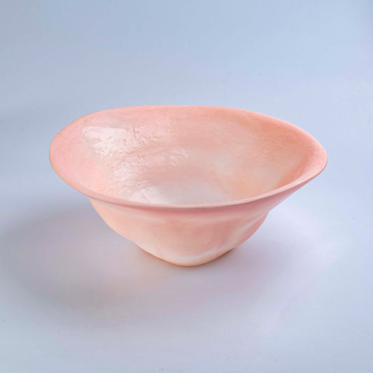 Resine Deep Bowl Pink Dxh 38x15cm