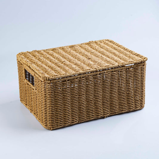 Rectangular Bamboo Basket Lxlxh 36x26x17cm