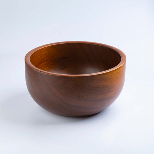 Round Wood Bowl Dxh 34x18cm