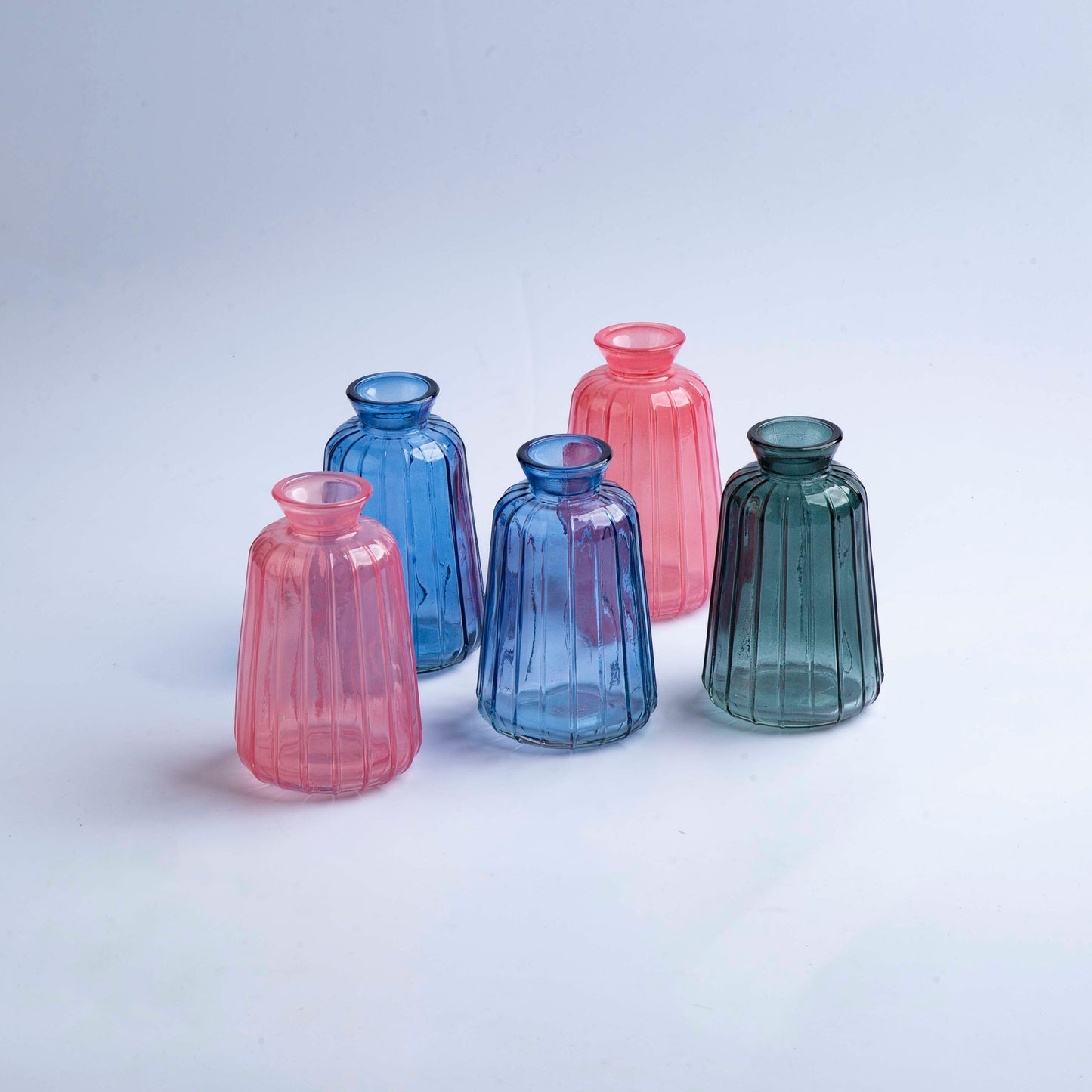 Colored mini vases - Set of 5