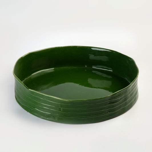 Round Platter - Green - 38 x 7 cm