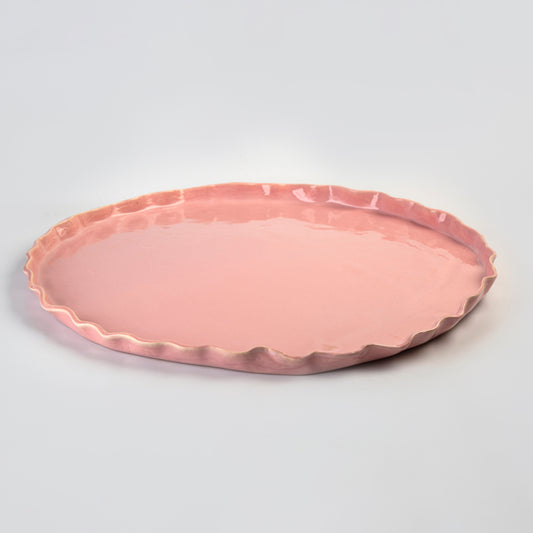 Round Platter - Pink - D 50 cm
