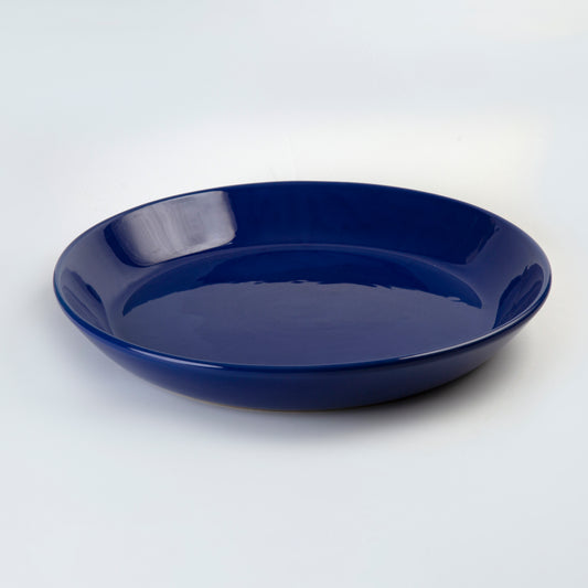 Ceramic Round Platter - Dark Blue - 44 x 9 cm