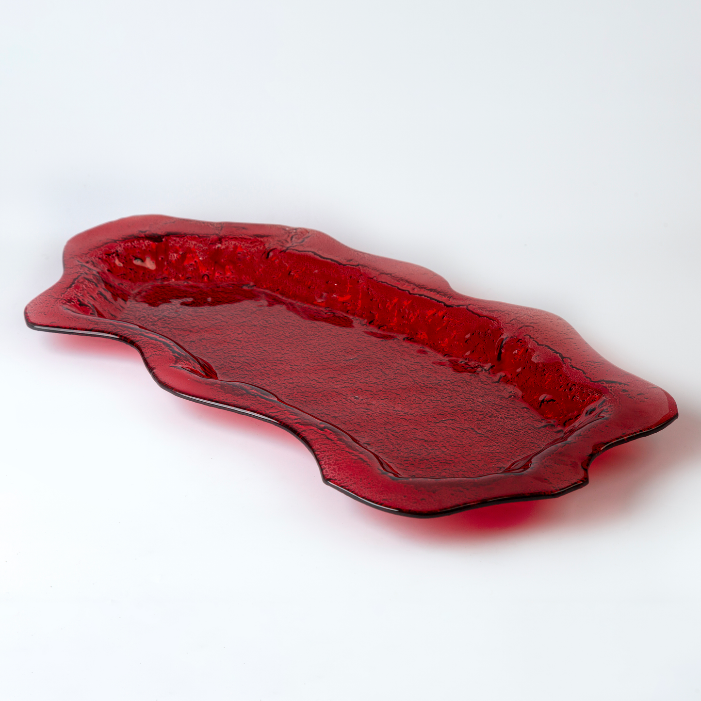 Oval Platter - Red - 46 x 30 cm