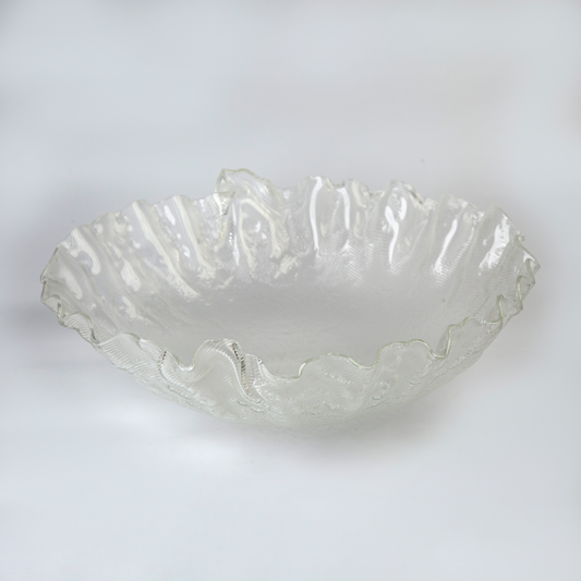 Glass Deep Bowl-Clear- 48x13cm