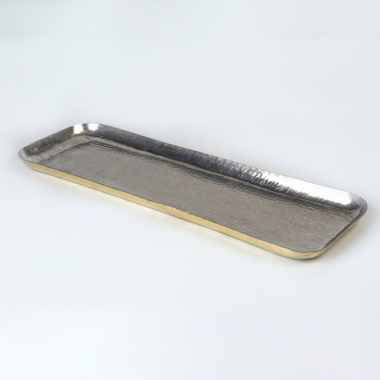 Rectangular Platter - Brass Lxl 58x19cm/ 48x17cm