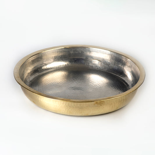 Round Platter - Brass - 40 x 7 cm