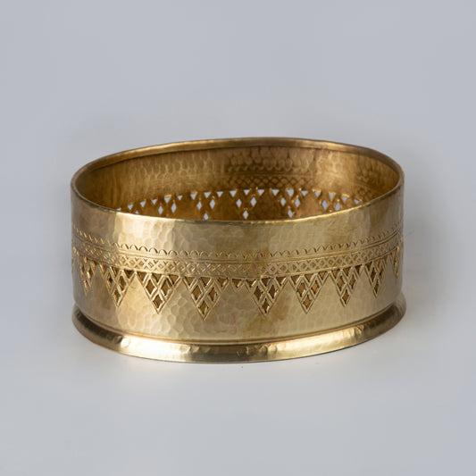 Rechaud Oval - Brass - 23 x 17 x 10 cm