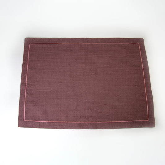 Placemat Rectangular Linen - Burgundy - 50 x 35 cm