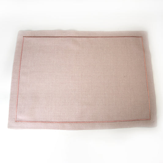 Placemat Rectangular Linen - Pink - 50 x 35 cm