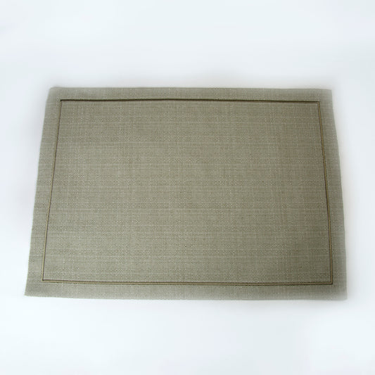 Placemat Rectangular Linen - Green - 50 x 35 cm