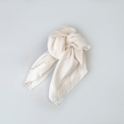Napkin - Pure White Linen - 56 x 56 cm