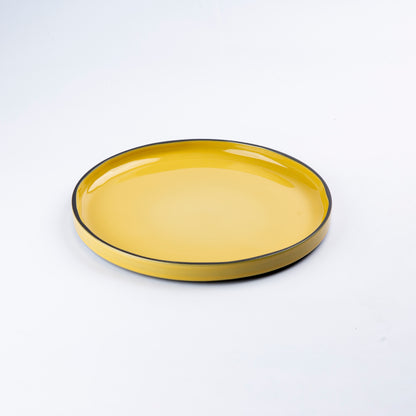 Caractere Dessert Plate - 21x2cm - Turmeric
