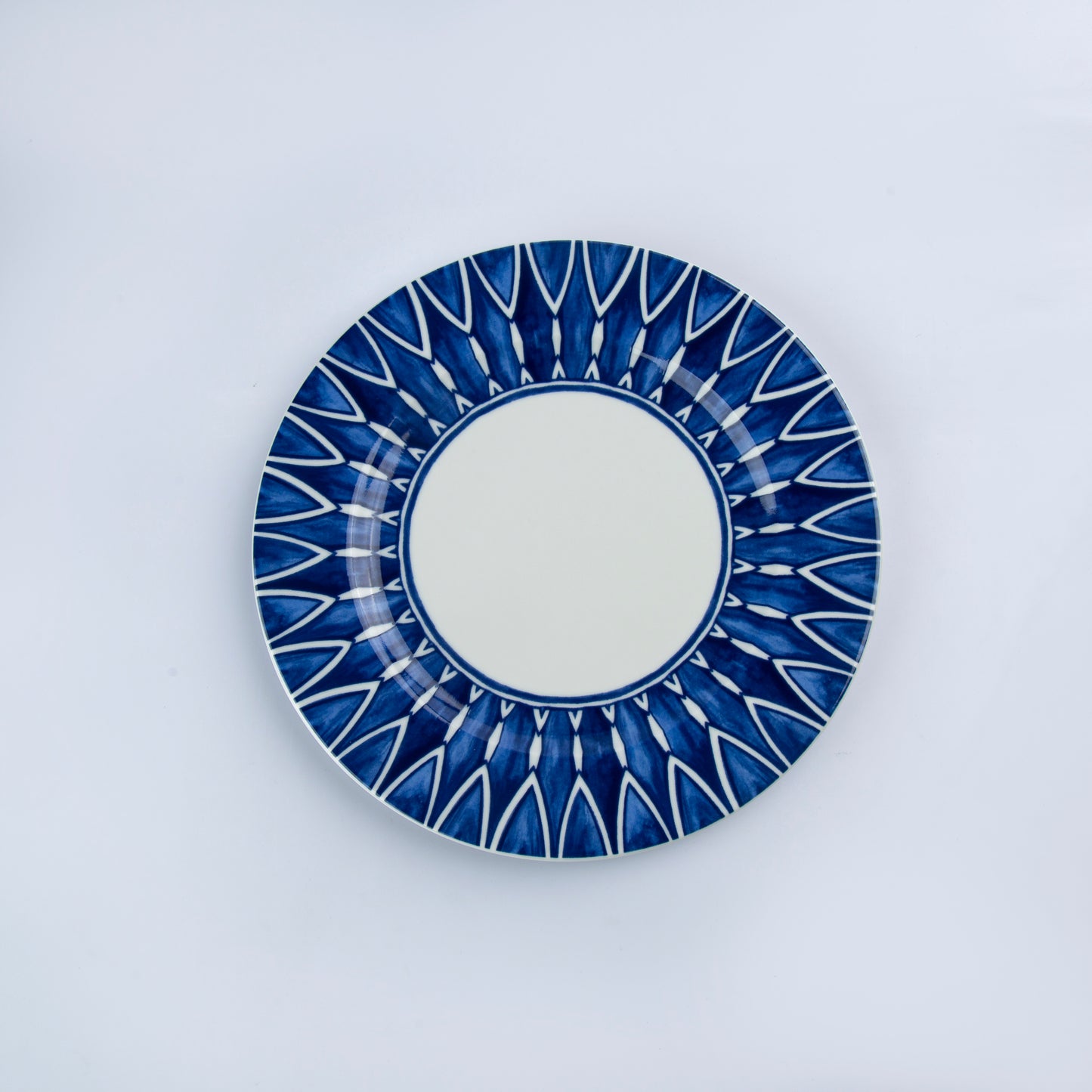 Dessert plate - White & Blue - D 23 cm